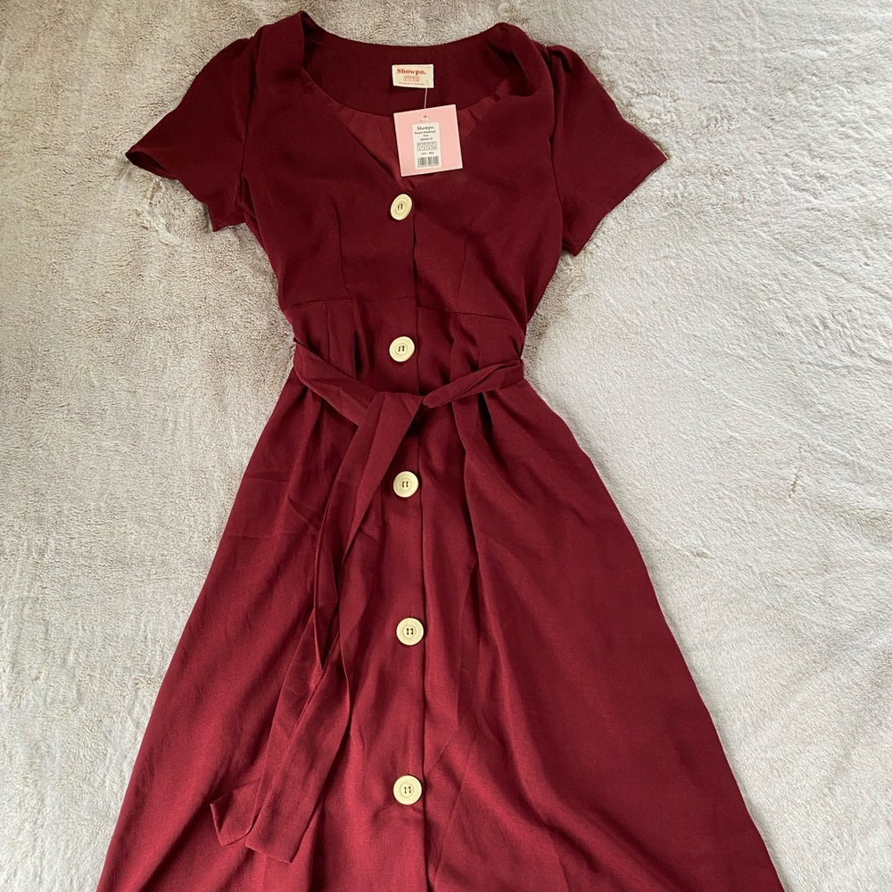Showpo Burgundy Dress